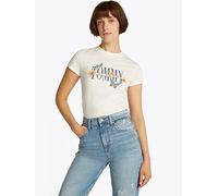 Tommy Jeans Butterfly Logo T-shirt - White, White, Size M = Uk 10, Women White