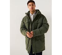 Tommy Jeans Men’s City Ready Parka with Hood, Green (Pewter Green), L