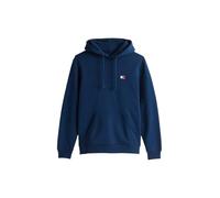 Tommy Jeans Classic Pullover Hoodie, Dark Night Navy, Logo Badge Detail (UK, Alpha, M, Regular, Regular, Dark Night Navy)