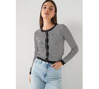 Tommy Jeans Crew Neck Essential Cardigan, Black, Size M, Women Black