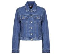 Tommy Jeans Women’s Classic Trucker Denim Jacket with Chest Pockets, Blue (Denim Medium), S