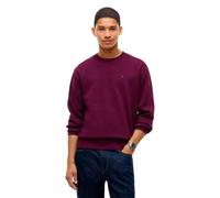 Tommy Jeans Reg Flag Fleece crew sweatshirt burgundy - M
