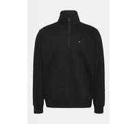 Tommy Jeans Men's Tjm Reg Fleece 1/4Zip Mock Neck DM0DM20339 Half Zip Sweatshirt, BLACK (Black), M