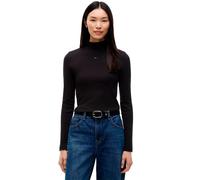 Tommy Jeans Dw0dw19830 Long Sleeve High Neck T-shirt Black 2XS Woman