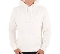 TOMMY JEANS Men’s Regular Fit Flag Fleece Hoodie, White (Ecru), XL