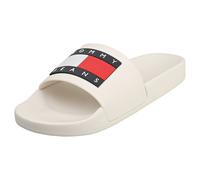 Tommy Jeans Flag Pool Womens Slide Sandals in Ecru - 5 UK
