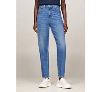 Tommy Jeans High Rise Mom Jean - Blue, Blue, Size 30, Inside Leg 32, Women Blue