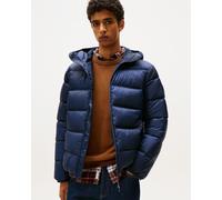 Tommy Jeans Logo Puffer Hooded Jacket Navy - M
