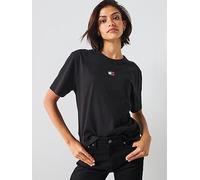 Tommy Jeans Logo T-shirt, Black, Size M, Women Black