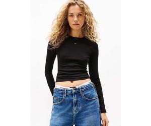 Tommy Jeans Long Sleeve Shirt Black