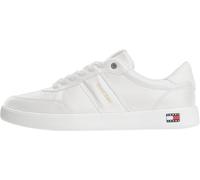 Tommy Jeans Men Lightweight Flag Leather Court EM0EM01758 Low Top, White (Ecru), 8