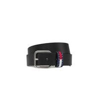 Tommy Jeans Men’s 3.5 cm Ryan Leather Belt, Black (Black), 41.3 inches