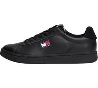Tommy Jeans Men’s Archive ‘98 Leather Cupsole Trainers, Black (Black), 7