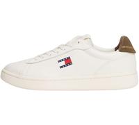 Tommy Jeans Men’s Archive ‘98 Leather Cupsole Trainers, Multicolor (Ivory/Homestead), 7