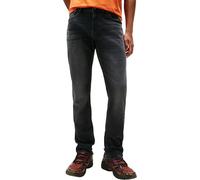 Tommy Jeans Men’s Austin Slim Tapered Fit Jeans, Black (Denim Black), 32W/34L