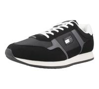 Tommy Jeans Men’s Casual Low Top Runner Trainers, Black (Black), 10