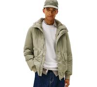 Tommy Jeans Men’s City Ready Bomber Jacket with Hood, Green (Utility Sage), M