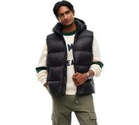 Tommy Jeans Men’s Essential Down Gilet with Hood, Black (Black), XXL