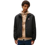 Tommy Jeans Men’s Essential Padded Transitional Jacket with Stand Collar, Black (Black), S
