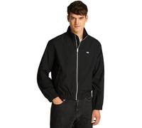 Tommy Jeans Men’s Essential Stand Collar Windbreaker, Black (Black), XL