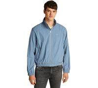 Tommy Jeans Men’s Essential Stand Collar Windbreaker, Blue (Colorado Blue), L