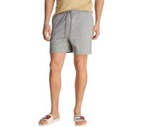 TOMMY JEANS Men’s Flag Beach Sweat Shorts with Drawstring, Grey (Grey HTR), 2XL
