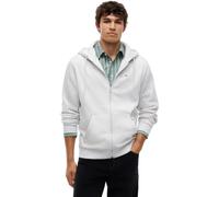 Tommy Jeans Men’s Flag Zip Through Hoodie, Grey (Ice Grey Heather), L