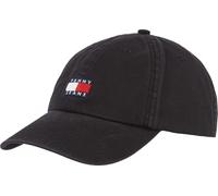 Tommy Jeans Men’s Heritage 6 Panels Cap with Logo, Black (Black), One Size