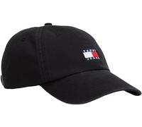 Tommy Jeans Men’s Heritage 6 Panels Cap with Logo, Black (Black), One Size