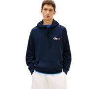 Tommy Jeans Men’s Hoodie Entry Sign with Kangaroo Pocket, Blue (Dark Night Navy), S