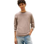 Tommy Jeans Men’s Jumper Slim Light with Round Neckline, Brown (Ivy Mink), M