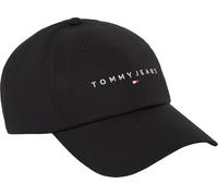Tommy Jeans Men’s Linear Cap with Logo, Black (Black), One Size
