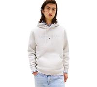 Tommy Jeans Regular Linear Logo Hoodie Grey - XL