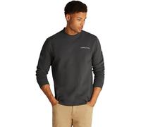 Tommy Jeans Men’s Linear Round Neck Sweatshirt, Grey (Washed Black), XXL