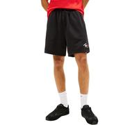 Tommy Jeans Men’s Lounge Shorts Signature Beach in Cotton, Black (Black), L