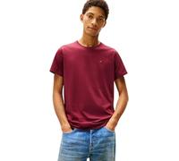 Tommy Jeans Men’s Original Short Sleeve Slim Fit T-Shirt, Red (Red Wine), XS