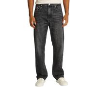 Tommy Jeans Men’s Otis Regular Straight Leg Jeans, Black (Denim Black), 28W/32L