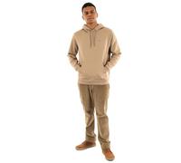 Tommy Jeans Men’s Regular Fit Flag Fleece Hoodie, Beige (Coastal Taupe), XXL