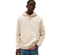 Tommy Jeans Men’s Regular Fit Flag Fleece Hoodie, Beige (Gulf Sand), XXL