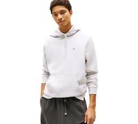 Tommy Jeans Men’s Regular Fit Flag Fleece Hoodie, Grey (Silver Grey Heather), S