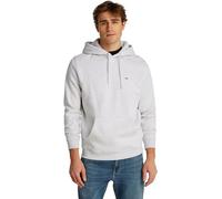 Tommy Jeans Men’s Regular Fit Flag Fleece Hoodie, Grey (Silver Grey Heather), S