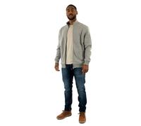 Tommy Jeans Men’s Regular Fit Zipped Fleece, Grey (Grey Htr), XXL