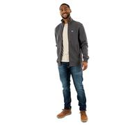 Tommy Jeans Men’s Regular Fit Zipped Fleece, Grey (Washed Black), M