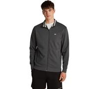 Tommy Jeans Men’s Regular Fit Zipped Fleece, Grey (Washed Black), XL