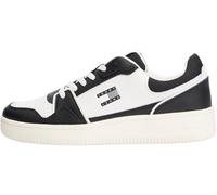 Tommy Jeans Men's TJM Retro Basket Em0Em01610 Low Top, Black (Black), 8 UK