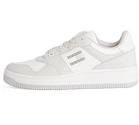 Tommy Jeans Men’s Retro Basket Tumble Low Top Cupsole Trainers, Grey (Stratus Grey), 11
