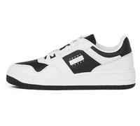 Tommy Jeans Men’s Retro Basket Tumble Low Top Cupsole Trainers, White (Ecru), 8