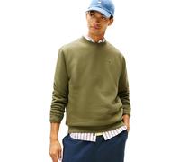 Tommy Jeans Men's TJM Reg S Flag Crew Ext Dm0Dm20741 Pullover Sweatshirt, Green (Dark Greenery), S