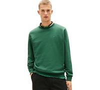 Tommy Jeans Men’s Round Neck Regular Fit Flag Fleece Sweatshirt, Multicolor (Shadow Pine), M