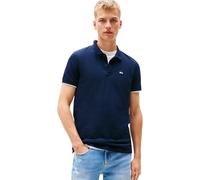 Tommy Hilfiger Flag Slim Fit Pique Polo Shirt Dark Night Navy size XL | Poloshirts Outlet | Men | Black XL
